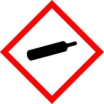Gefahrensymbol Gas unter Druck Gefahrensymbol Gas unter Druck