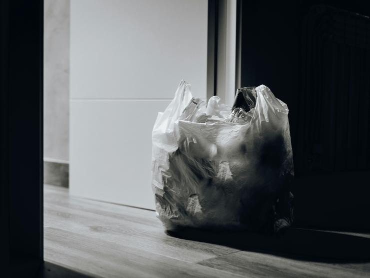 Mülltüte in Flur Mülltüte in Flur