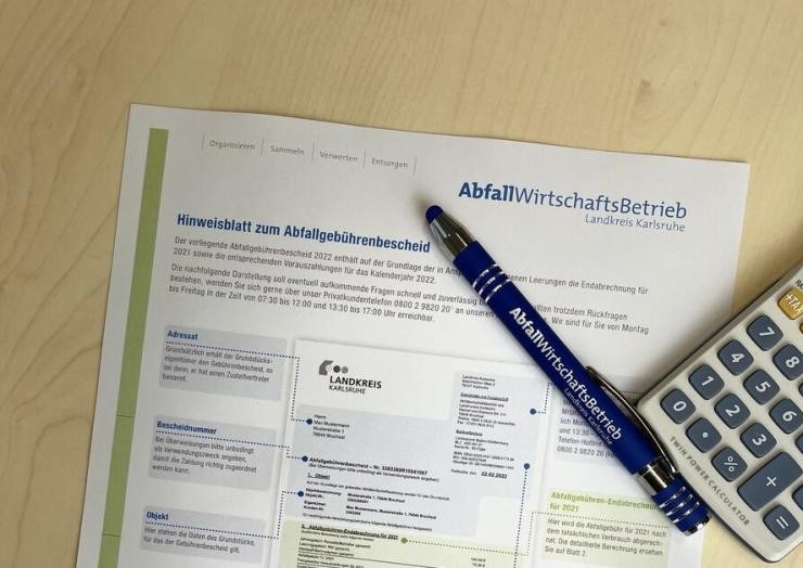 Gebührenbescheid Hinweisblatt Abfallgebührenbescheid