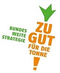Nationale Strategie des BMEL: Zu gut für die Tonne! Logo der Strategie Zu Gut für die Tonne!